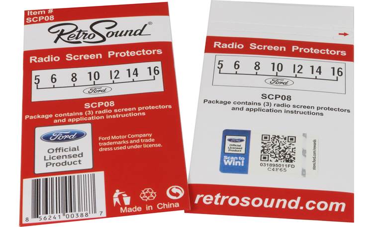 RetroSound SCP-08 Vintage Dial Screen Overlays Front