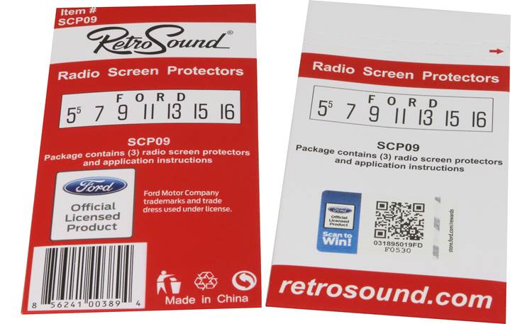 RetroSound SCP-09 Vintage Dial Screen Overlays Front