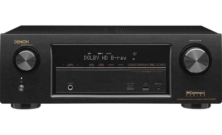 Discontinued by Manufacturer Denon AVR-X1100W 7.2 Channel Full 4K Ultra HD AV Receiver with Bluetooth and Wi-Fi