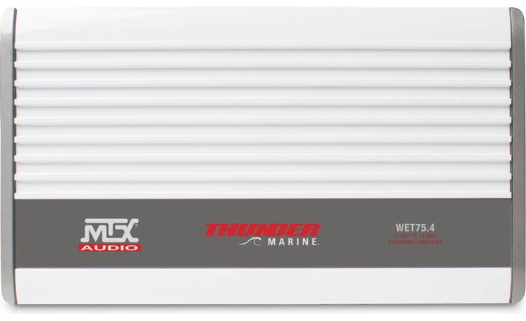 MTX WET75.4 4-channel marine amplifier — 75 watts RMS x 4 at 4