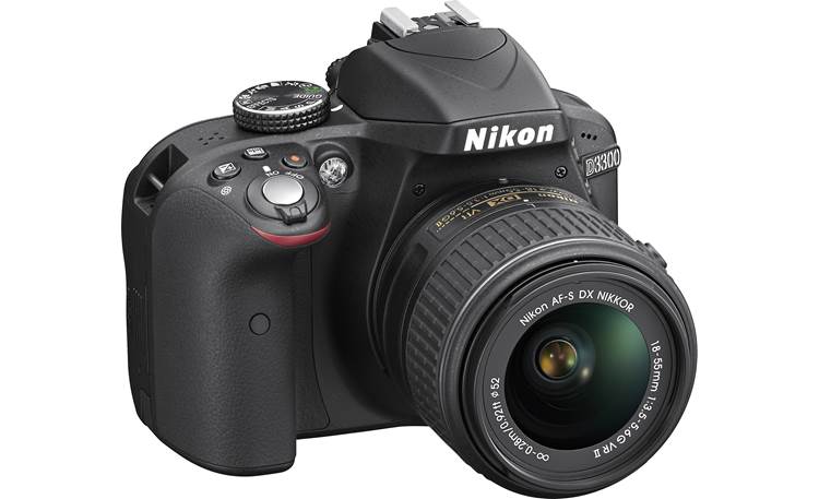 Nikon D3300 Kit Overhead front view showing hand grip and controls