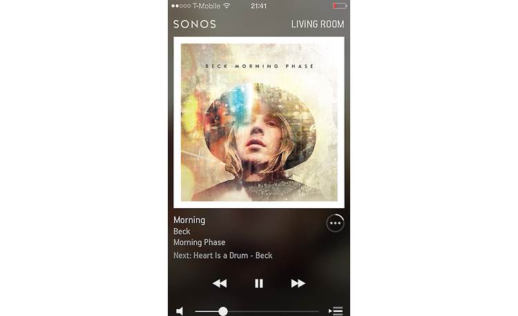 Sonos Play:1 The free Sonos app for smartphones (Apple version shown)
