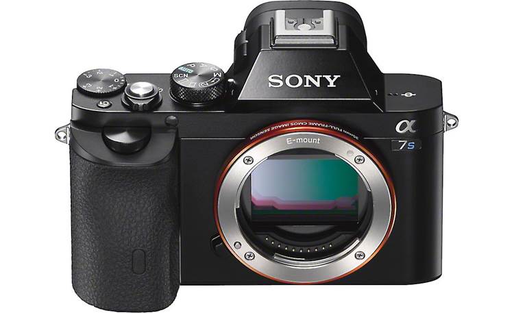 Sony Alpha a7S Front, showing accessory hot shoe