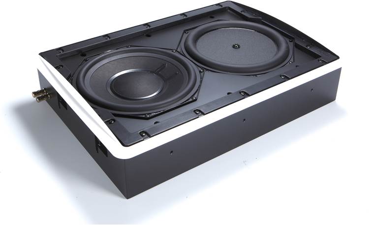 Definitive Technology IWSub 10/10 and SubAmp 600 Subwoofer enclosure (Angled side view without grille)