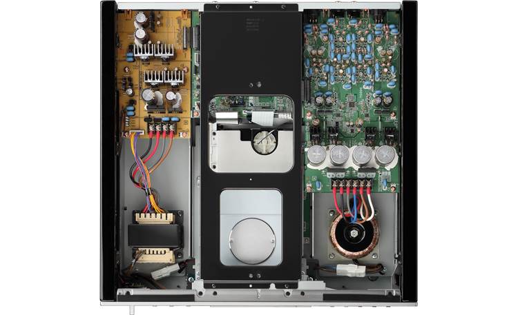 Yamaha CD-S2100 Interior view showing independent analog and digital power supplies