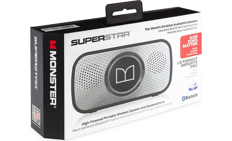 Monster SuperStar™ (Grey) Portable Bluetooth® powered speaker with