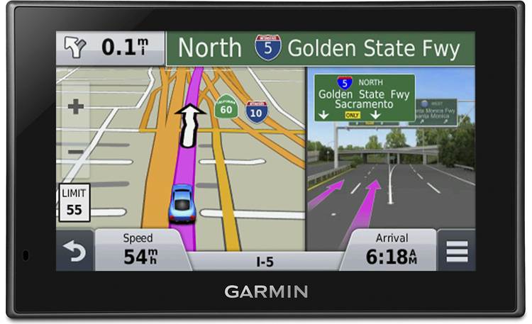 Garmin 2599LMTHD Portable navigator with voice-activated navigation plus free map and traffic updates at Crutchfield
