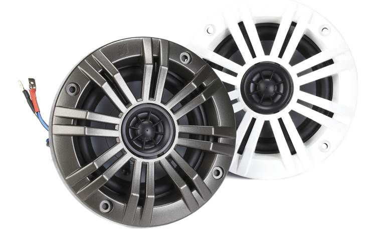Kicker KM44CW Comes with both charcoal and white grilles