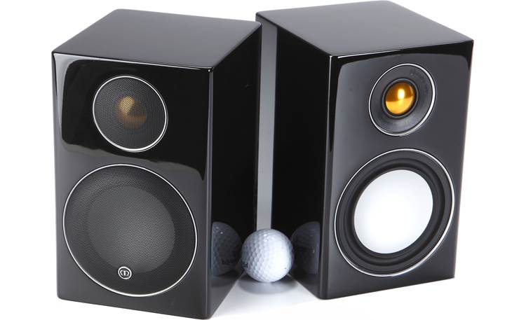 Monitor Audio Radius 90 Shown with golf ball for scale