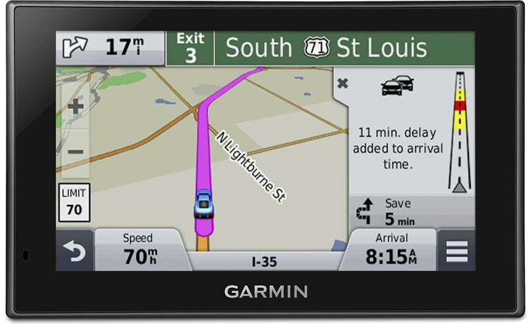 Garmin nüvi® 2559LMT Garmin Traffic alerts you to possible delays