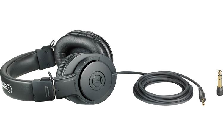 Audio-Technica ATH-M20x Shown with extra-long cable and 1/4