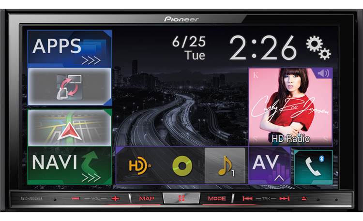 Pioneer AVIC-7000NEX The NEX interface puts all the radio's functions right at your fingertips