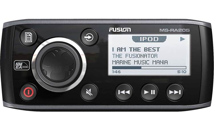 Fusion MS-RA205 Play music from your iPhone, Android, or Bluetooth on your boat