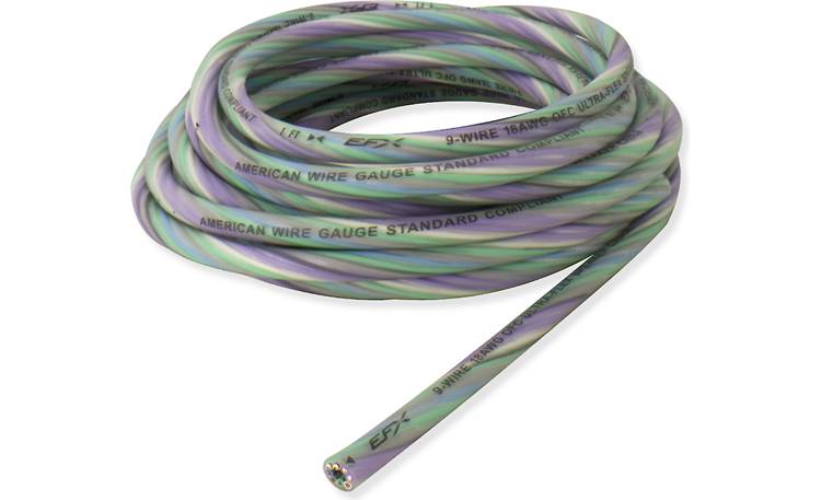 20 Feet Of Sky High 1/0 Gauge OFC Power & Ground Wire - 10ft Lime Green + 10ft Black For Car Audio