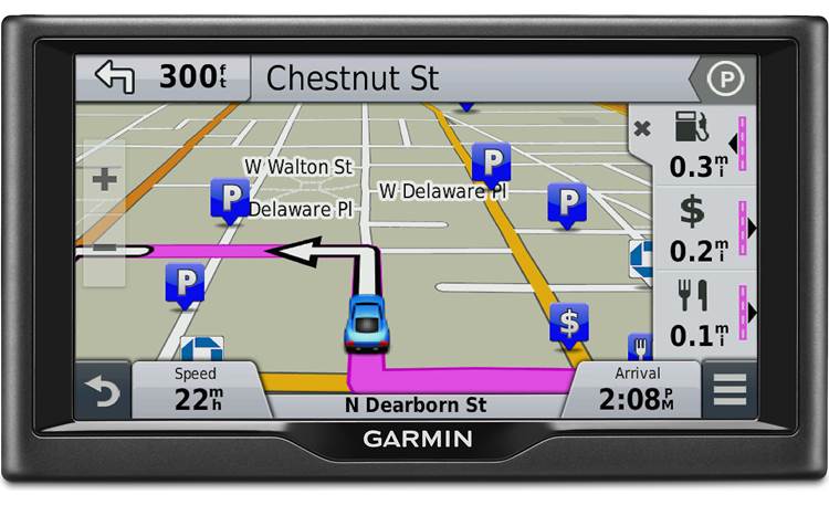 Garmin nüvi® 68LMT navigator with screen and free lifetime map and traffic updates at Crutchfield