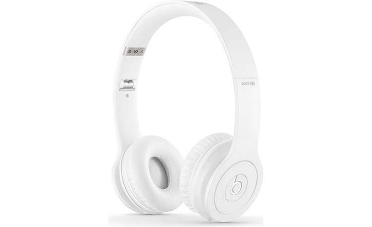 Beats by Dr. Dre® Solo® (White) On-Ear Headphone with in-line remote and microphone at Crutchfield