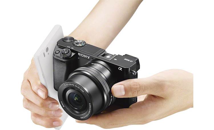 Sony Alpha a6000 Kit Near Field Communication technology allows you to sync easily with compatible phones and tablets (not included)