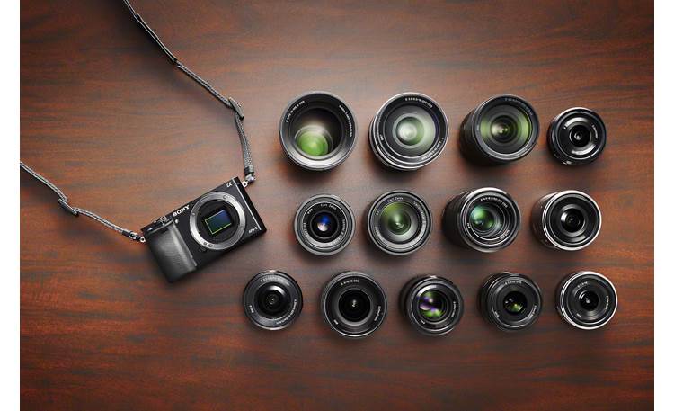 Sony Alpha a6000 Kit The camera is compatible with other E-series lenses from Sony
