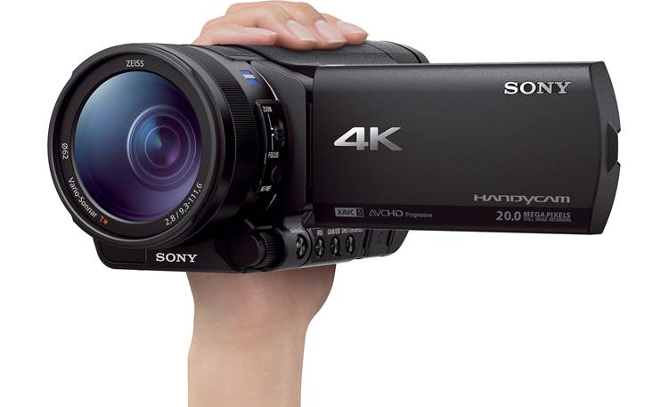Sony Handycam® FDR-AX100 Easy to hold and operate