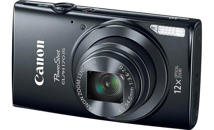 Panda effektiv slidbane Canon PowerShot Elph 170 IS (Black) 20-megapixel digital camera with 12X  optical zoom at Crutchfield