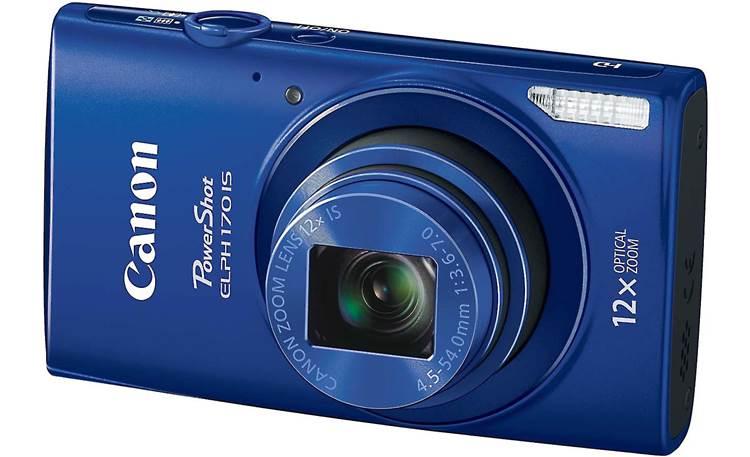 Tumult Niende smal Canon PowerShot Elph 170 IS (Blue) 20-megapixel digital camera with 12X  optical zoom at Crutchfield