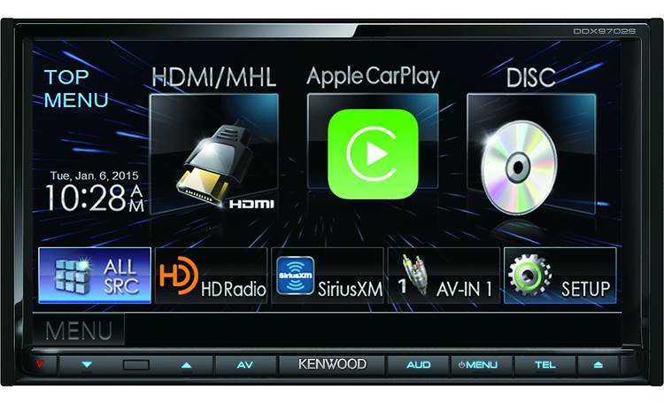 Kenwood DDX9702S Achieve the ultimate display and control over your iPhone or Android