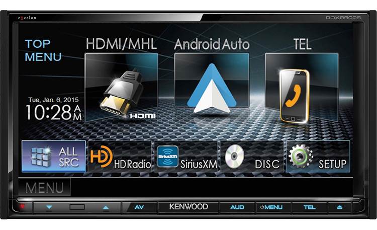 Kenwood Excelon DDX9902S Android Auto lets you safely use the apps on your phone in your car