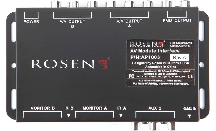 Rosen AV7700 Headrest Piggyback System Other