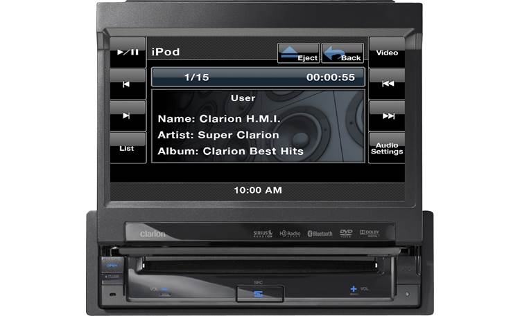 Clarion VZ401 DVD receiver at Crutchfield