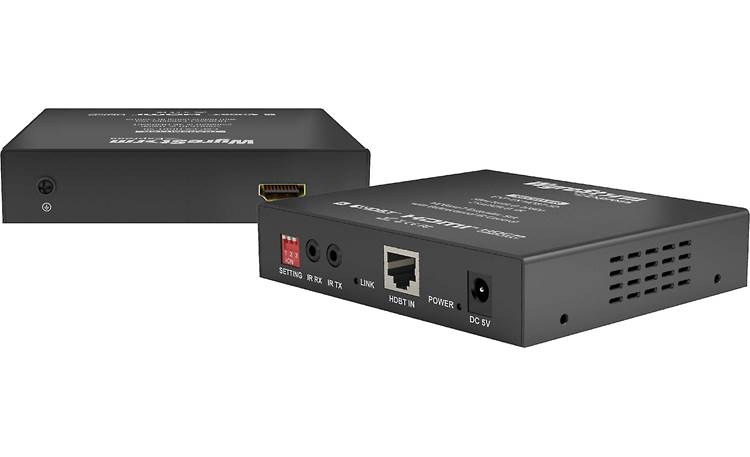 WyreStorm Express™ HDBaseT Extender with 2-way IR Front - transmitter and receiver boxes shown