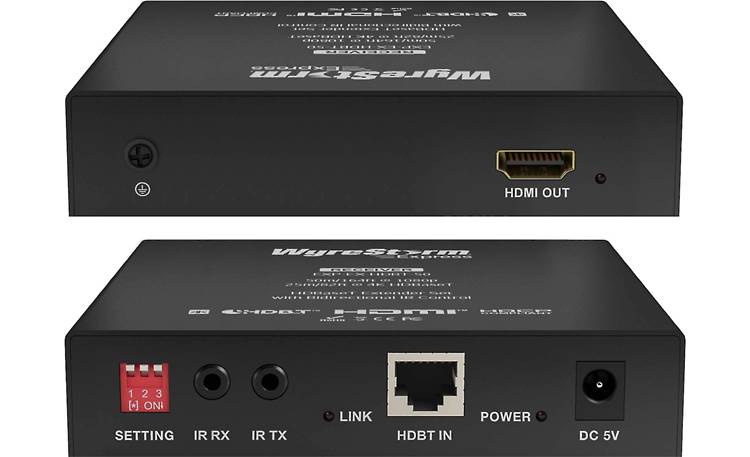 WyreStorm Express™ HDBaseT Extender with 2-way IR The receiver box connects to your display