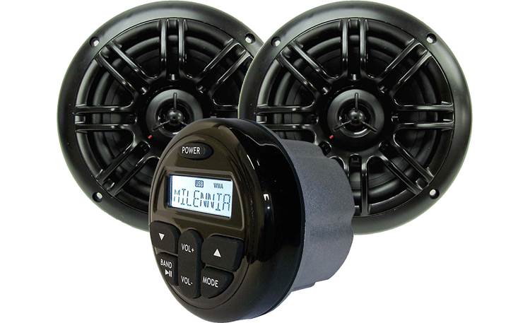 6x Milennia MIL-S3501 3.5" 75W Max High-Performance Graphite Speakers – Open Box (Bulk Packaging)