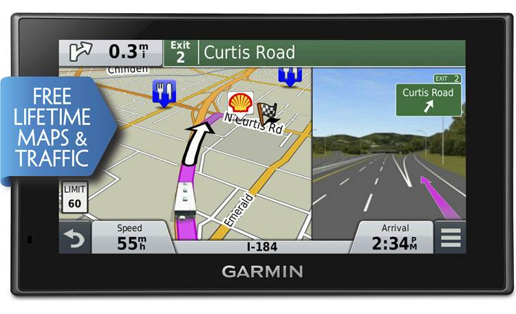 Garmin RV 660LMT Split-screen views of junctions