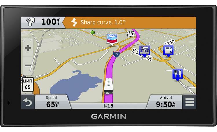 RV 660LMT Portable navigator with voice-activated navigation for RV — includes free lifetime map and updates at Crutchfield