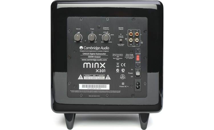 Cambridge Audio Minx X301 Back (Shown in black)