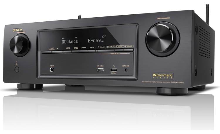 Denon AVR-X1200W IN-Command 7.2-channel home theater receiver with Wi-Fi®,  Bluetooth®, Apple® AirPlay®, and Dolby Atmos® at Crutchfield