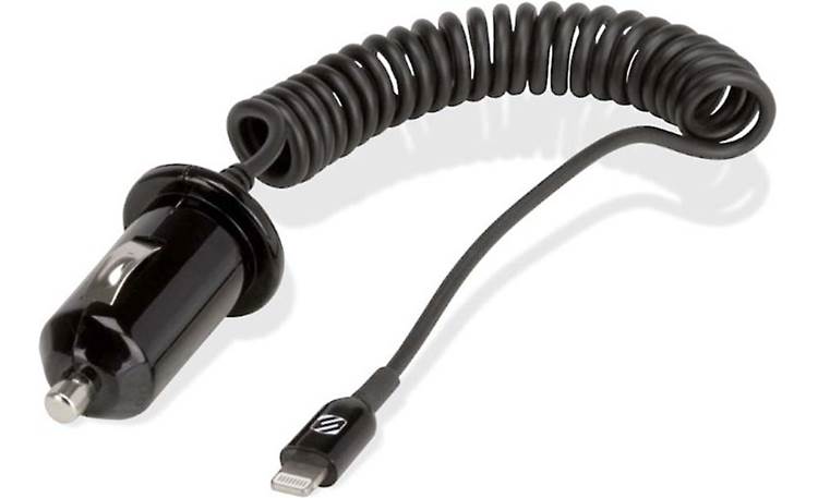 Scosche StrikeDrive 12-watt Car Charger With Coiled Cord For Lightning ...