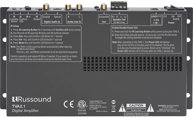 Russound TVA2.1 (factory refurbished) Angled front view