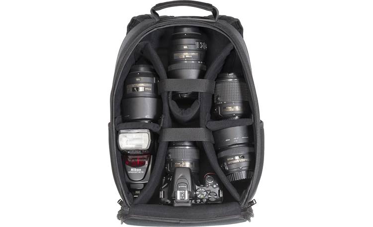 Nikon Compact Backpack Camera Bag Removable internal divider keeps gear organized (cameras not included)