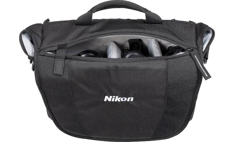 Nikon Courier Bag Zippered top closure for easy access