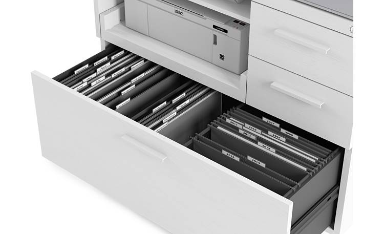BDI Centro 6417 Hanging file drawer detail (printer and file folders not included)