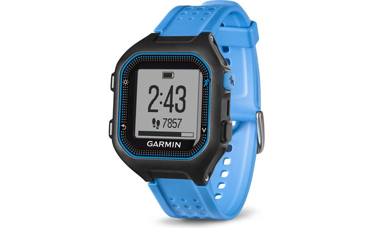 Voksen En sætning Svinde bort Garmin Forerunner 25 (Black/Blue - Large) GPS running watch at Crutchfield
