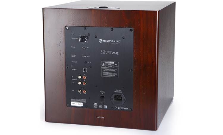 entanglement Klage heltinde Monitor Audio Silver W12 (Walnut) Powered subwoofer with auto room  correction at Crutchfield