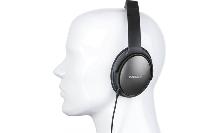 Bose® QuietComfort® 25 Acoustic Noise Cancelling® headphones for Apple® devices Mannequin shown for fit and scale