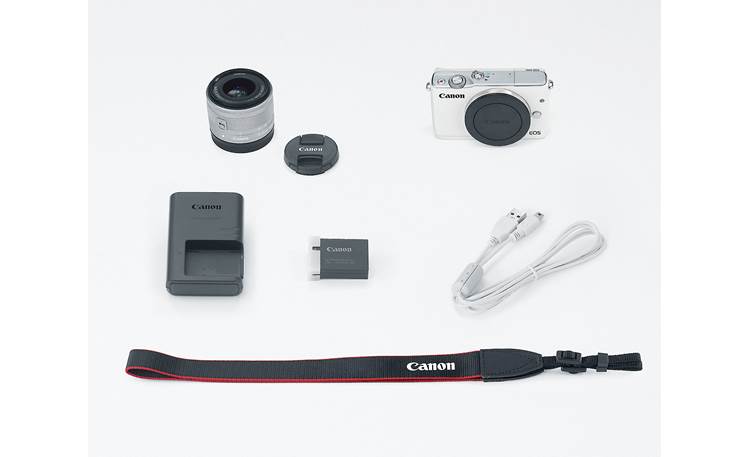 Canon EOS M10 ホワイト 本体 + 付属品 Canon EOS M10 ホワイト 本体と付属品 Canon EOS M10 ホワイト 本体と