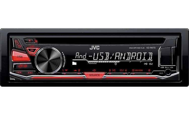 JVC KD-R470 Plug in a USB drive or Android full of music