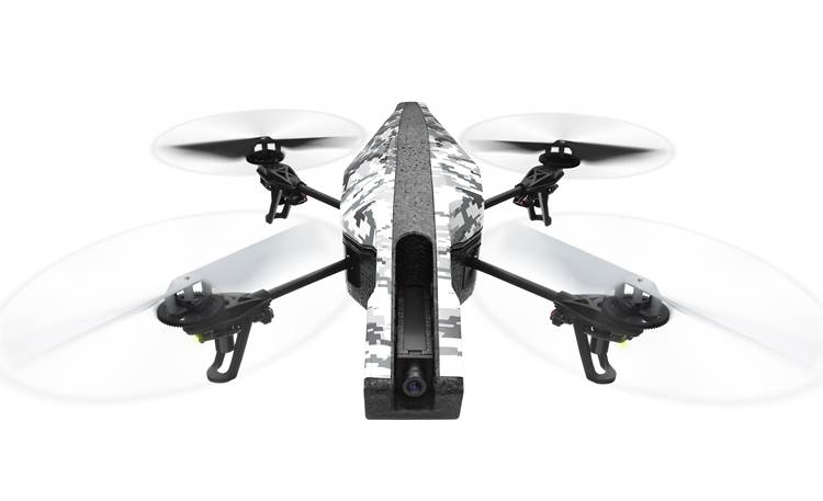 Parrot 2.0 Elite Edition Quadcopter (Snow) Minidrone with 720p HD action camera at Crutchfield