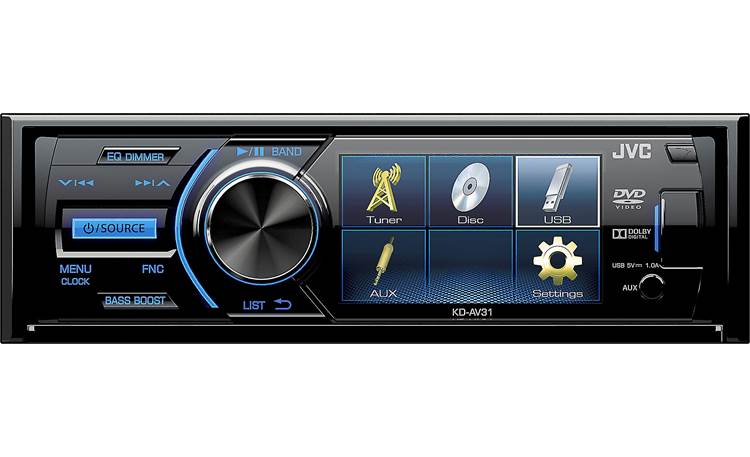JVC KD-AV31 Enjoy multimedia capabilites without taking up a lot of room in the dash
