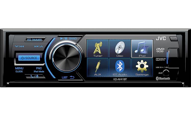 JVC KD-AV41BT This multimedia receiver includes Bluetoothï¿½ and fits in smaller dash openings