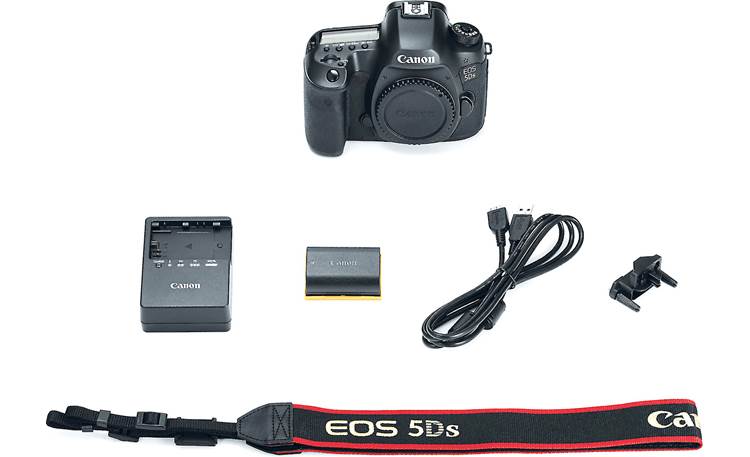Canon EOS 5DS (no lens included) Shown with included accessories